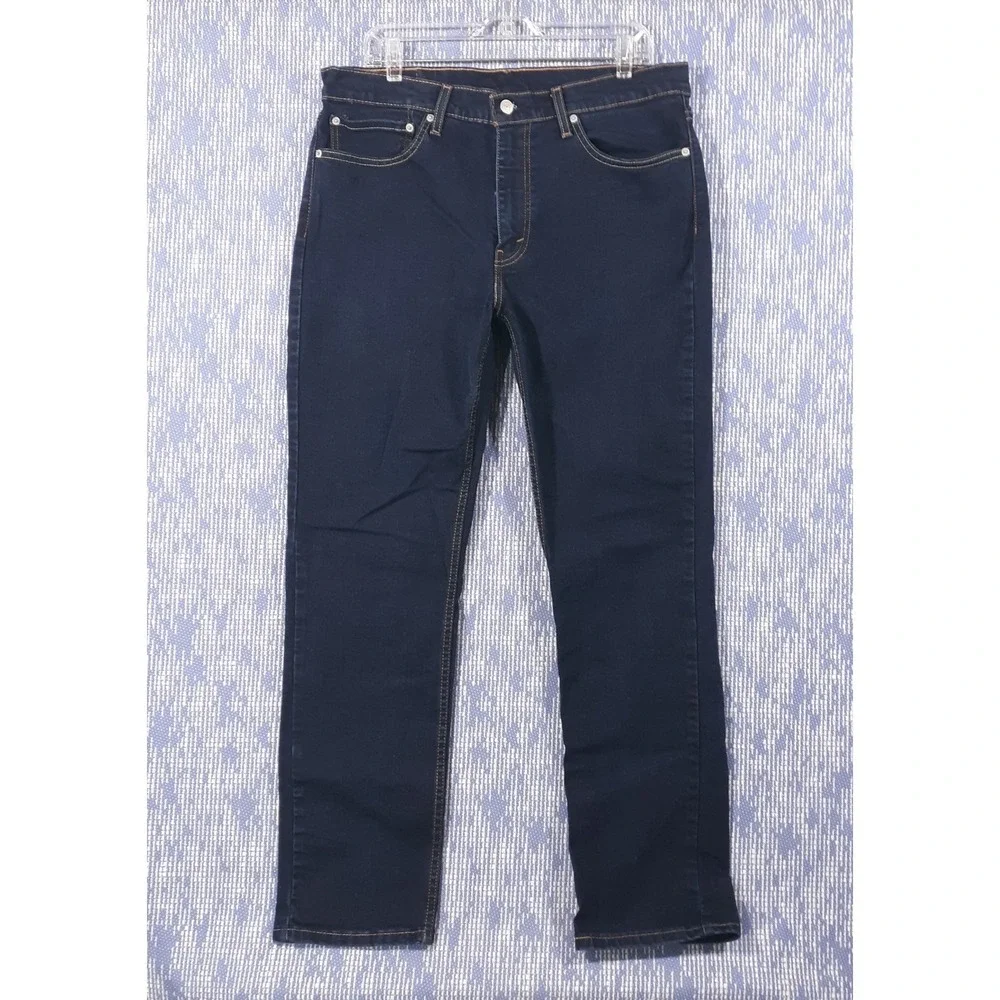 Levi's‎ 511 Jeans Mens 36 x 32 Blue Straight Leg Denim 5-Pocket Dark Wash